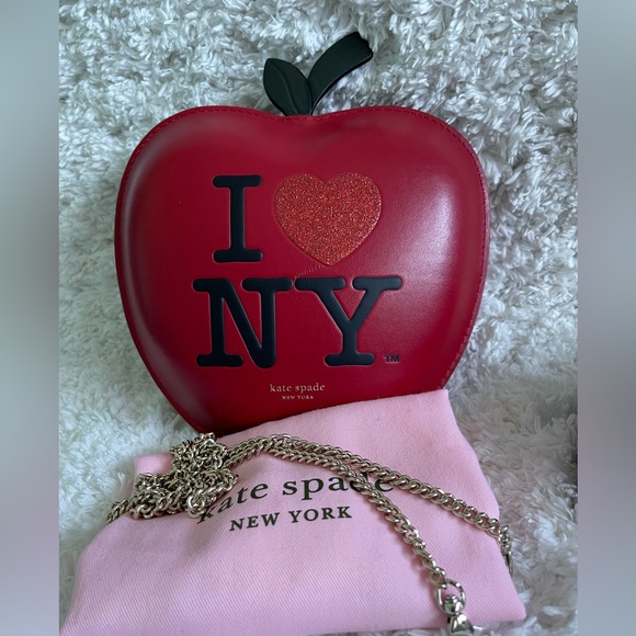 I Love NY X Kate Spade New York Big Apple Crossbody NWOT - Picture 1 of 5